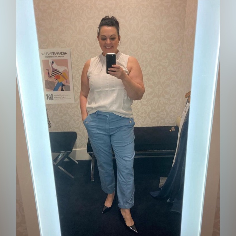 WHBM Pret A Jet slim ankle pants